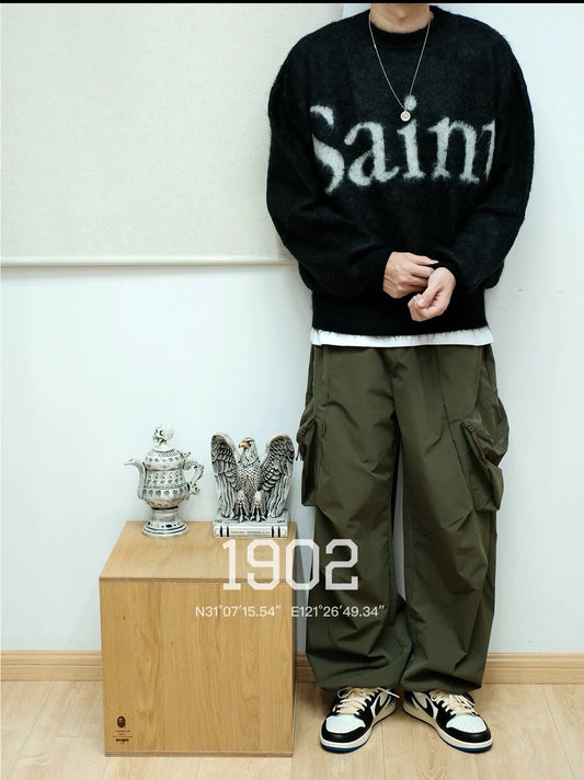 SAINT Mxxxxxx MOHAIR KNIT SWEATER / SAINT / BLACK - Seldom Seen Styles