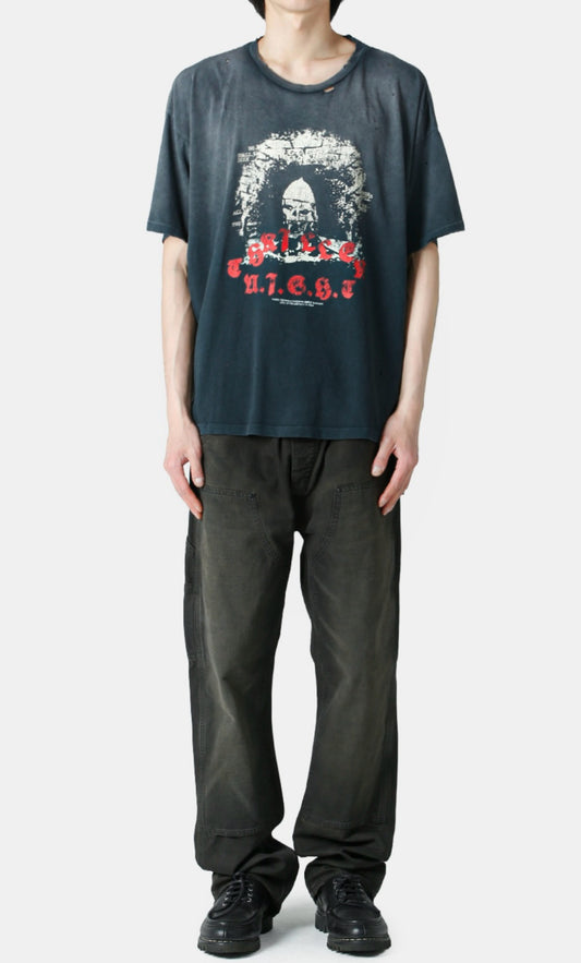 SAINT Mxxxxxx SS T-SHIRT / BICE / BLACK - Seldom Seen Styles