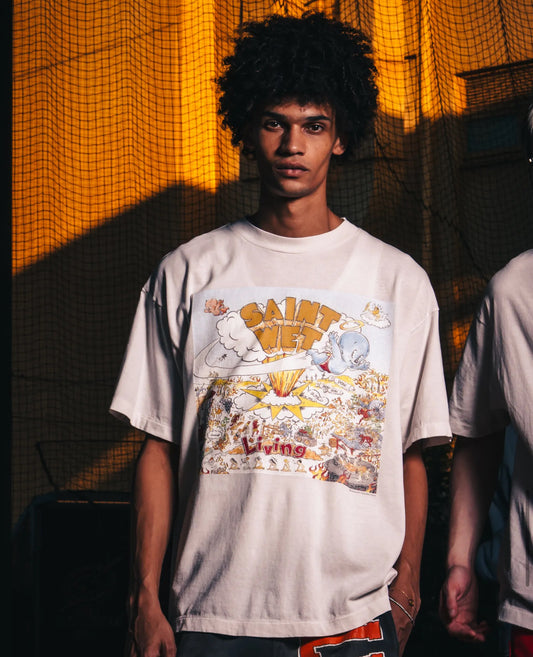 SAINT Mxxxxxx SS T-SHIRT / SAINT WET / WHITE - Seldom Seen Styles