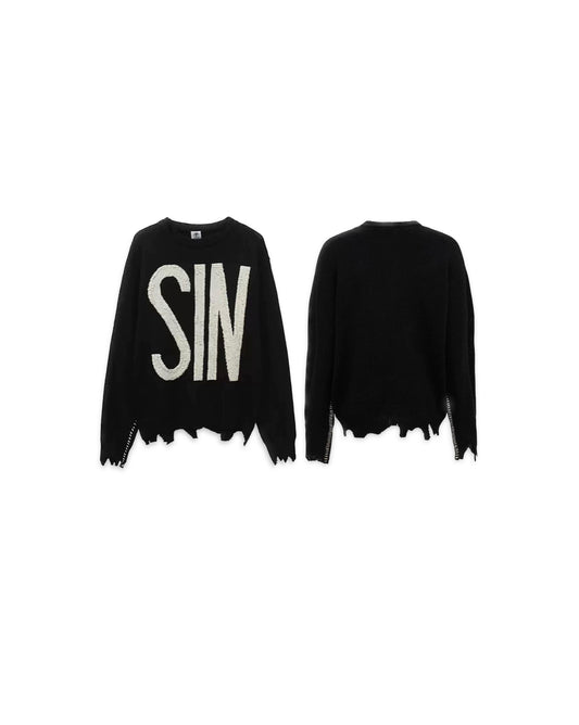 SAINT Mxxxxxx WOOL SWEATER SIN / BLACK - Seldom Seen Styles