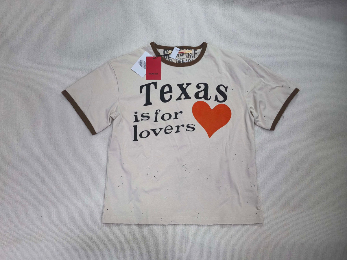 SECND SLF Texas Is For Lovers Ringer Tee - Seldom Seen Styles