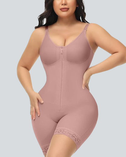 Women's Tummy Control Butt Lifter Shapewear Zipper Crotch Fajas Colombianas Slimming Body Shaper