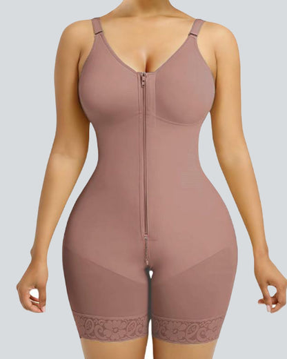Women's Tummy Control Butt Lifter Shapewear Zipper Crotch Fajas Colombianas Slimming Body Shaper