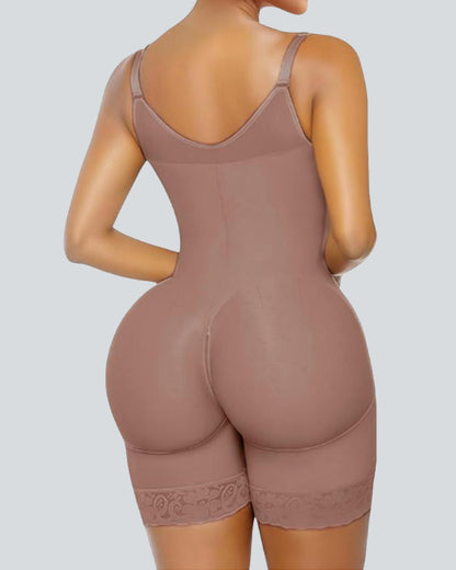 Women's Tummy Control Butt Lifter Shapewear Zipper Crotch Fajas Colombianas Slimming Body Shaper