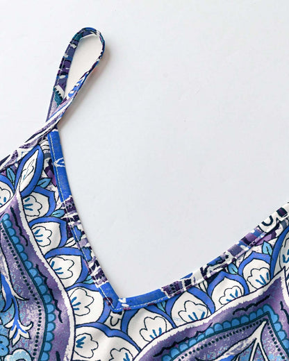 Robe longue d'été à imprimé cachemire et col en V pour femme, ample et fluide, style bohème, idéale pour les vacances