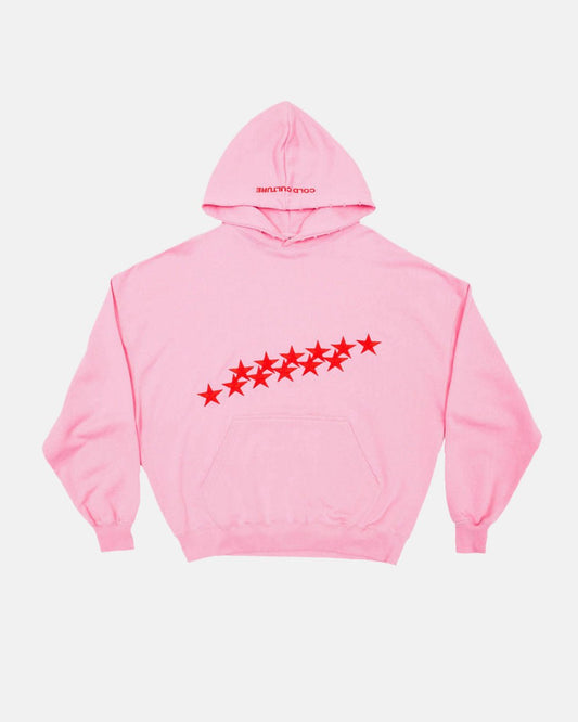 STARS HOODIE PANTHER PINK - Seldom Seen Styles