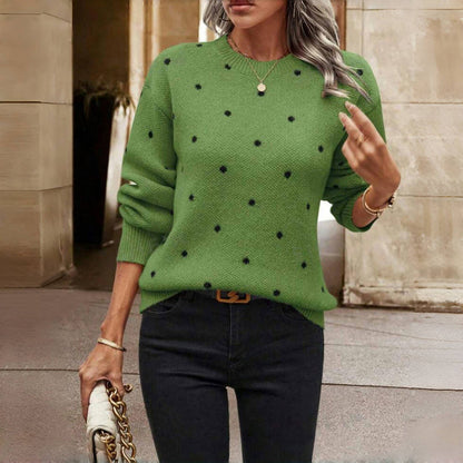 STELLA - PULL EN MAILLE À POIS