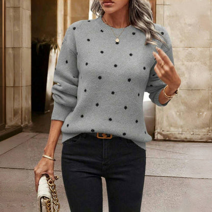 STELLA - PULL EN MAILLE À POIS