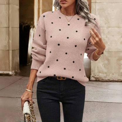 STELLA - PULL EN MAILLE À POIS