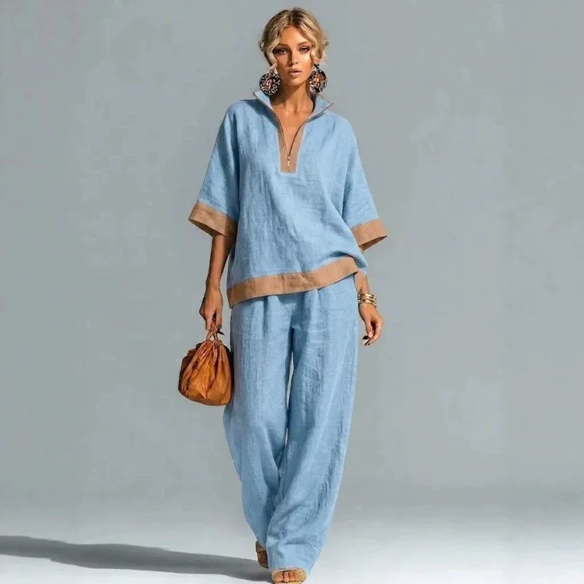 Opehlia Summer Linen Matching Set