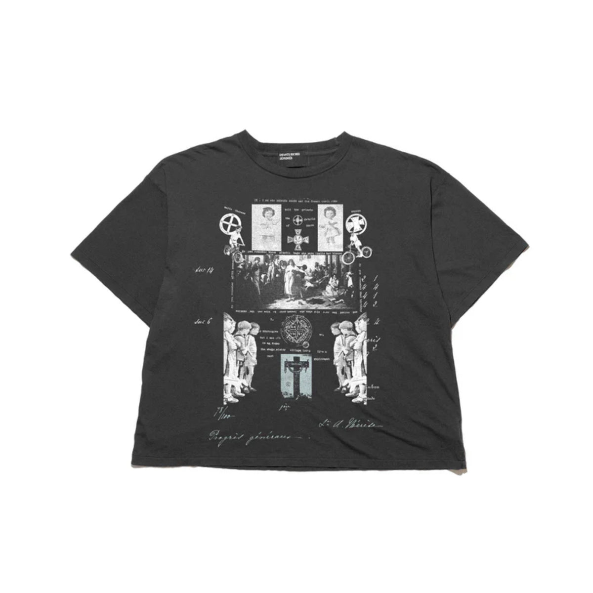 Saint Michael "Last Supper Crucifixion" Graphic T-Shirt 'Washed Black' - Seldom Seen Styles