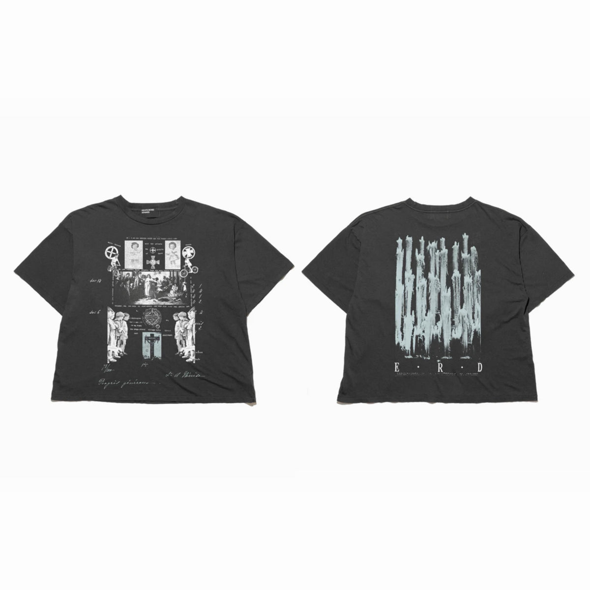 Saint Michael "Last Supper Crucifixion" Graphic T-Shirt 'Washed Black' - Seldom Seen Styles