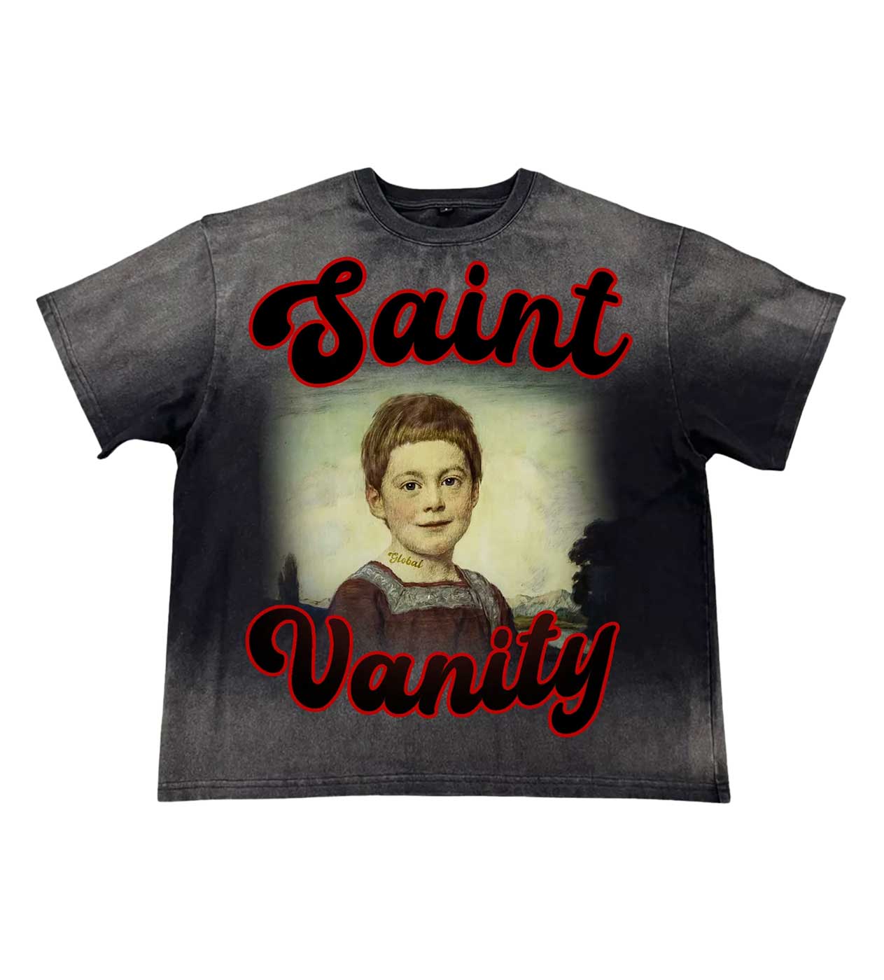 Saint Vanity Global 2.0 Tee Black - Seldom Seen Styles