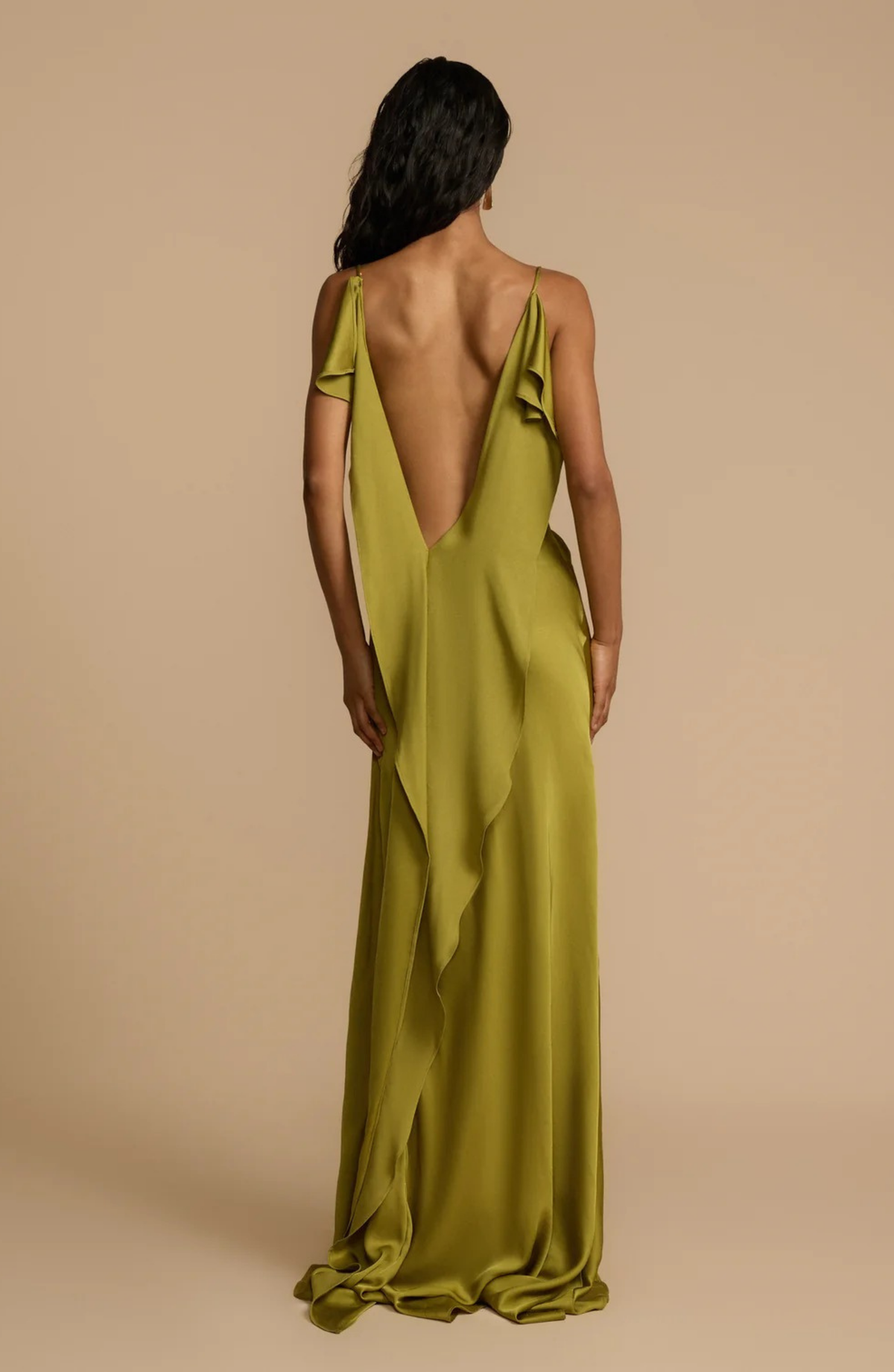 Satin Side High Slit Maxi Dress - Seldom Seen Styles