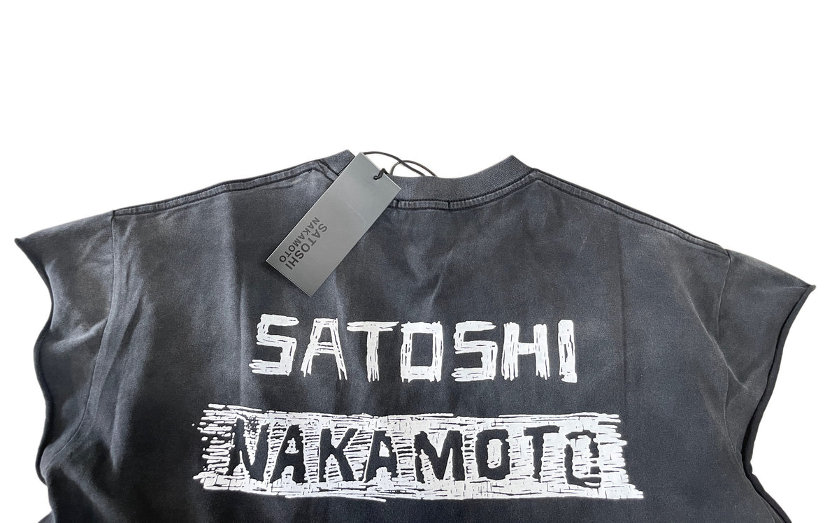 Satoshi Nakamoto Bad Religion Cutoff Tee - Seldom Seen Styles