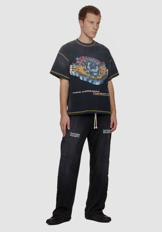 Satoshi Nakamoto 'Where There's Smoke There's Fire' Tee - Seldom Seen Styles