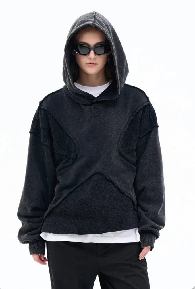 Vintage Washed Deconstructed Forgiveness Hoodie - Seldom Seen Styles