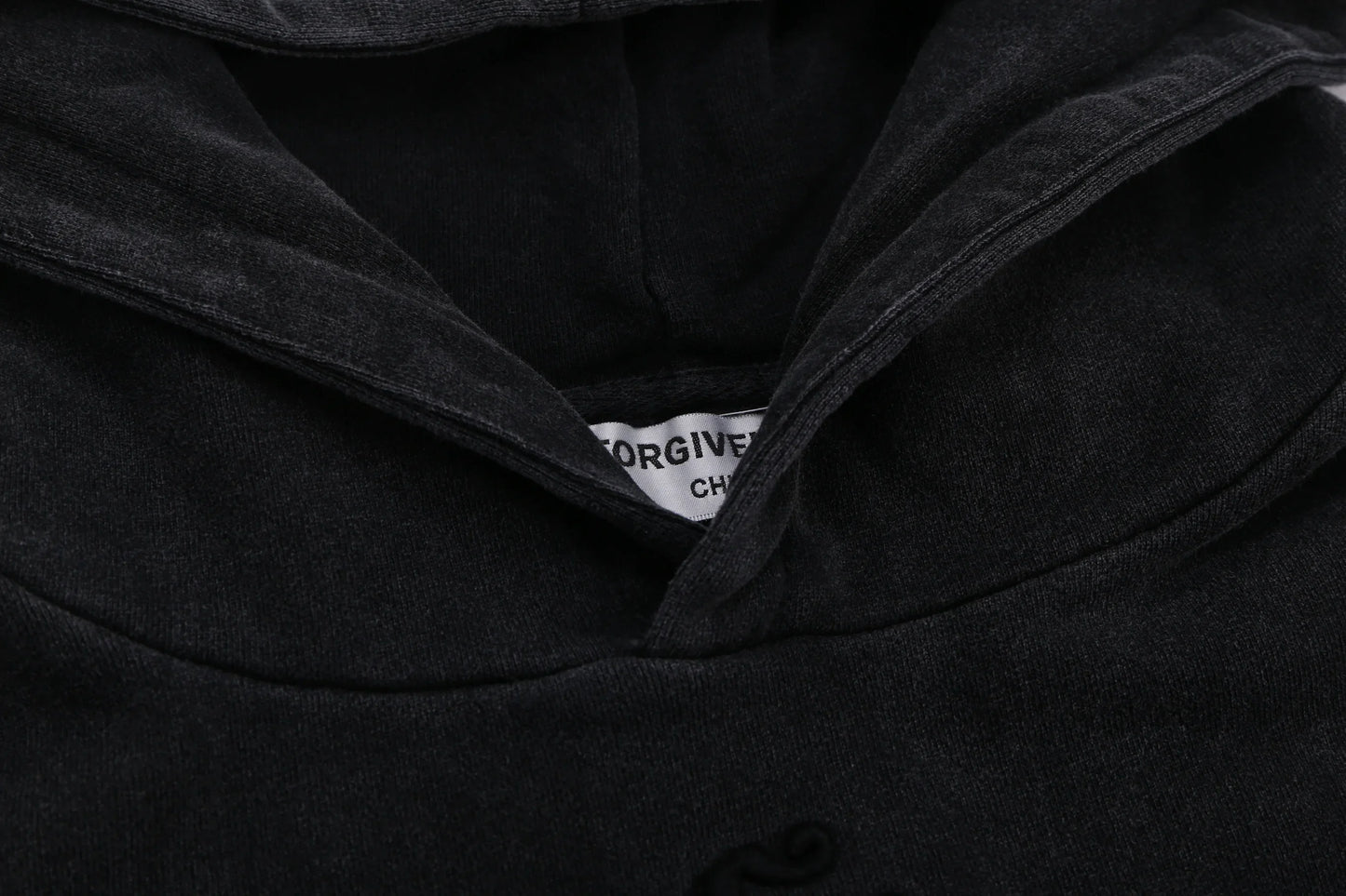 Vintage Washed Deconstructed Forgiveness Hoodie - Seldom Seen Styles