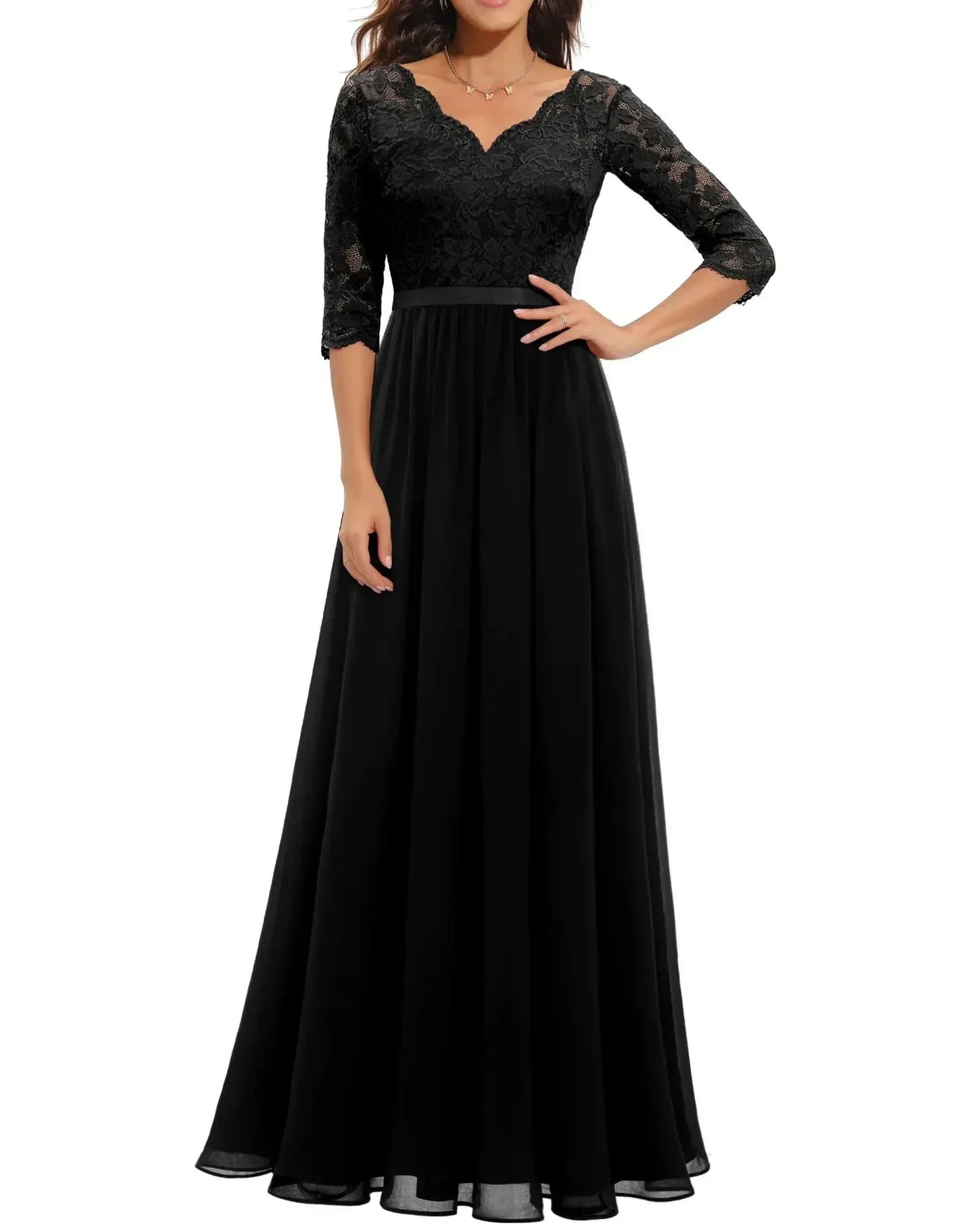 Diane™ | Women’s Elegant Lace Long Dress - Seldom Seen Styles