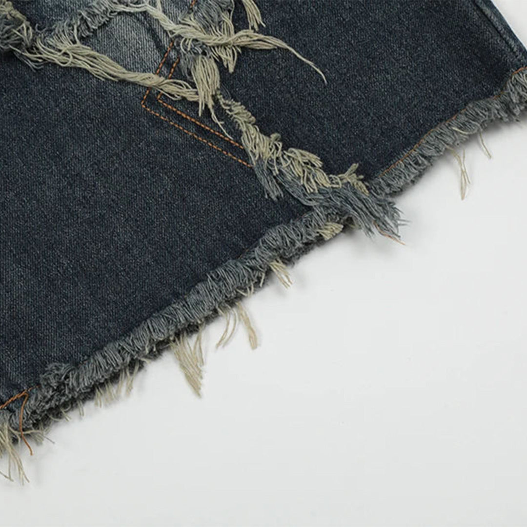 Star Denim Shorts - Seldom Seen Styles