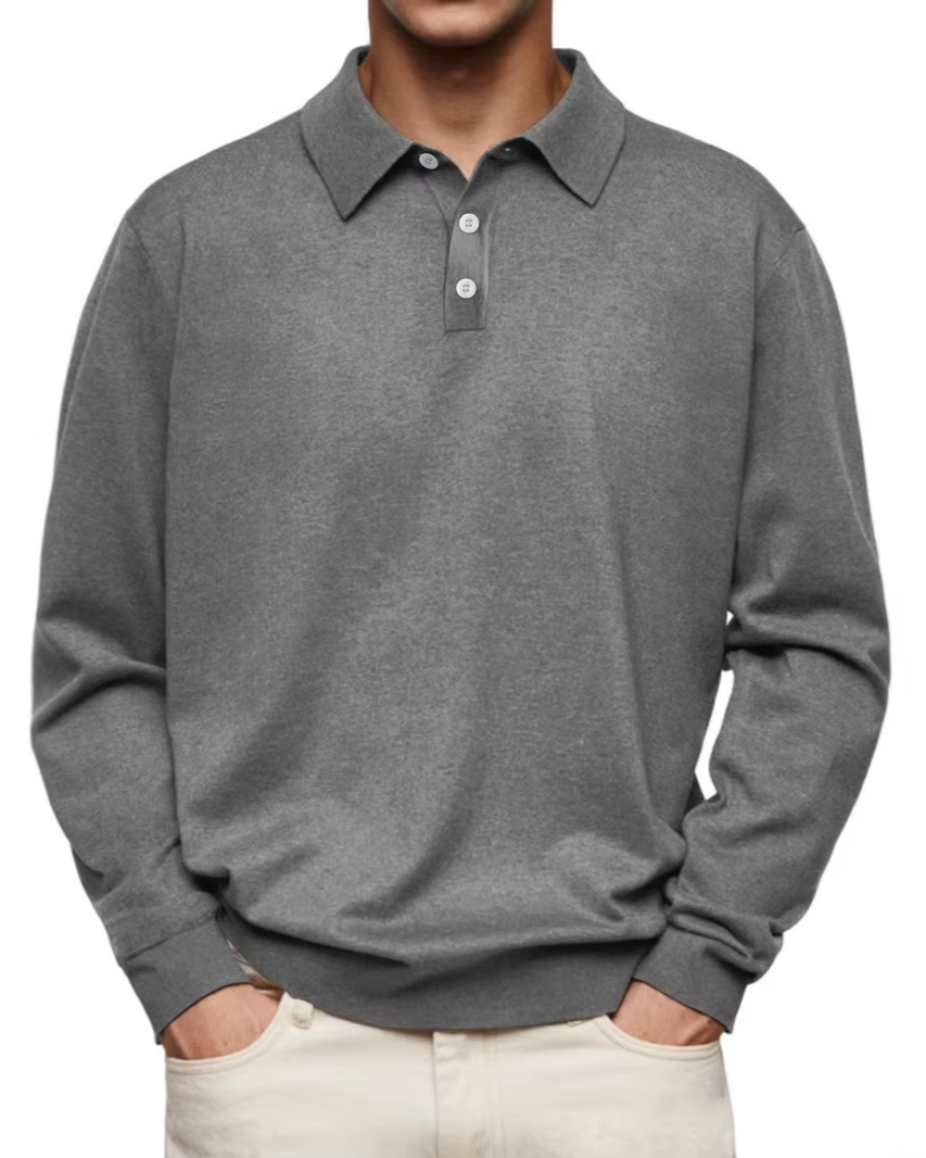 Adrian | Long Sleeve Polo - Seldom Seen Styles