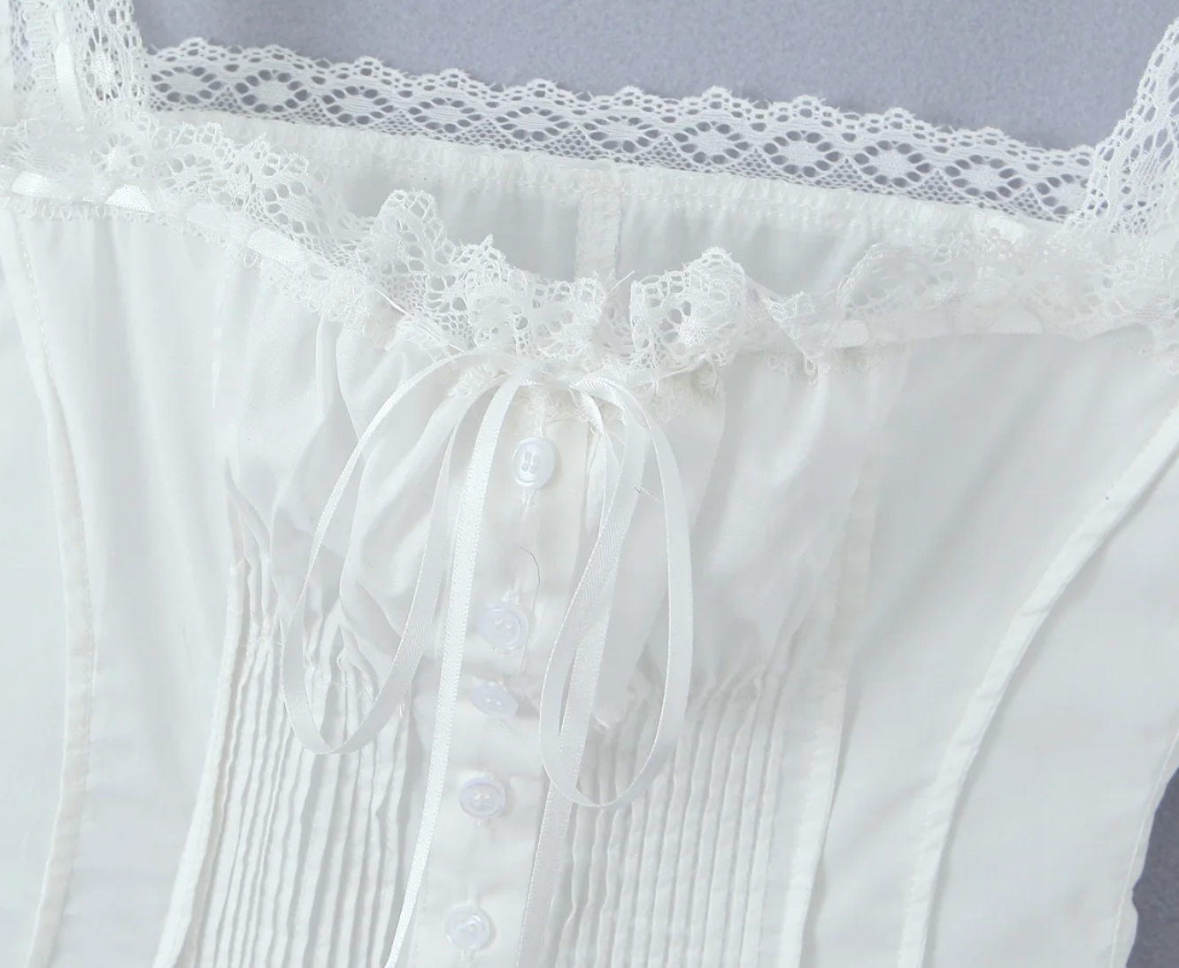 GRACIE COTTON COQUETTE TOP - Seldom Seen Styles