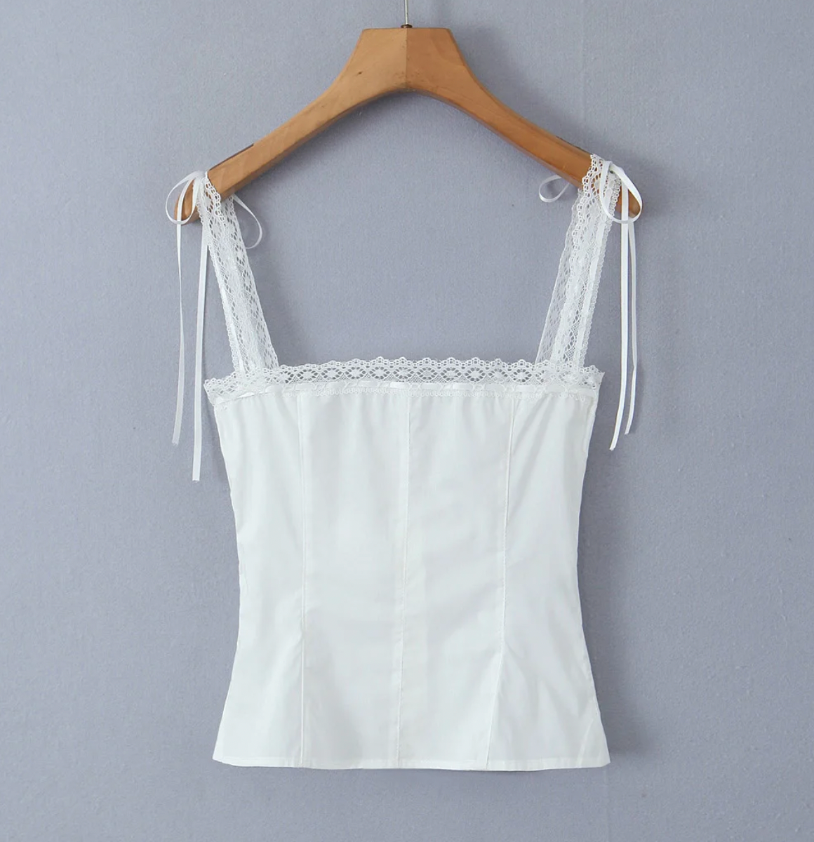 GRACIE COTTON COQUETTE TOP - Seldom Seen Styles