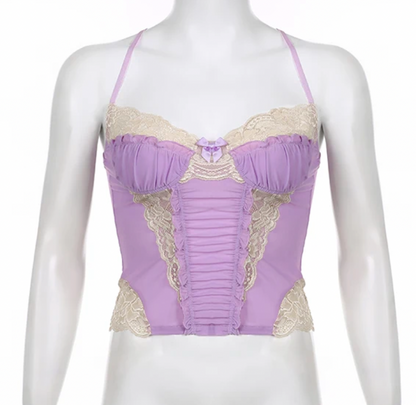 GIGI Y2K GOTH SPITZEN-CAMI