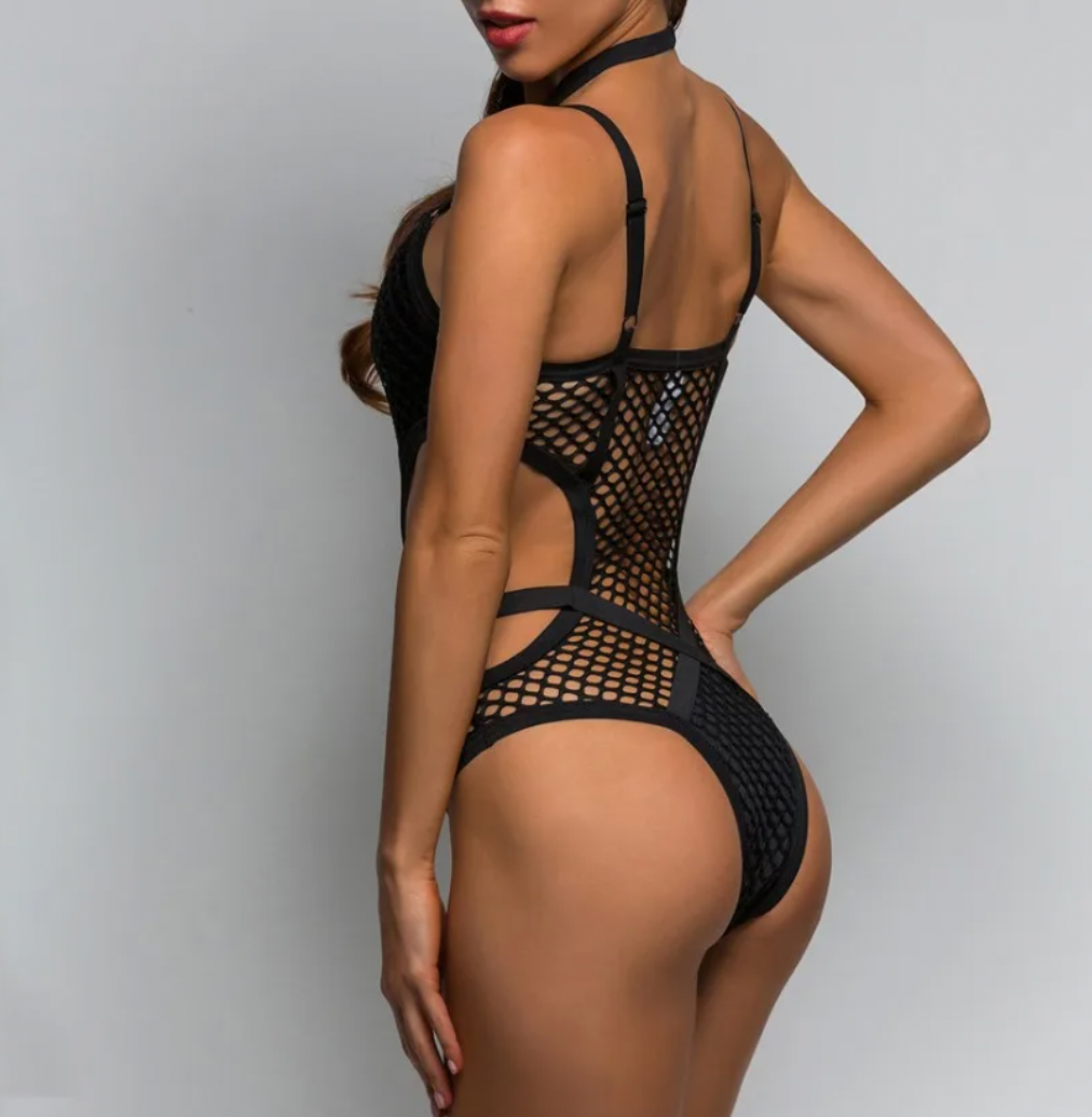NATASHA NET ONE PIECE SWIMSUIT - Seldom Seen Styles