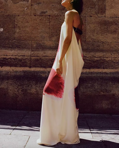 ROBE MAXI FLEURIE SANS BUSTIER LUIGI