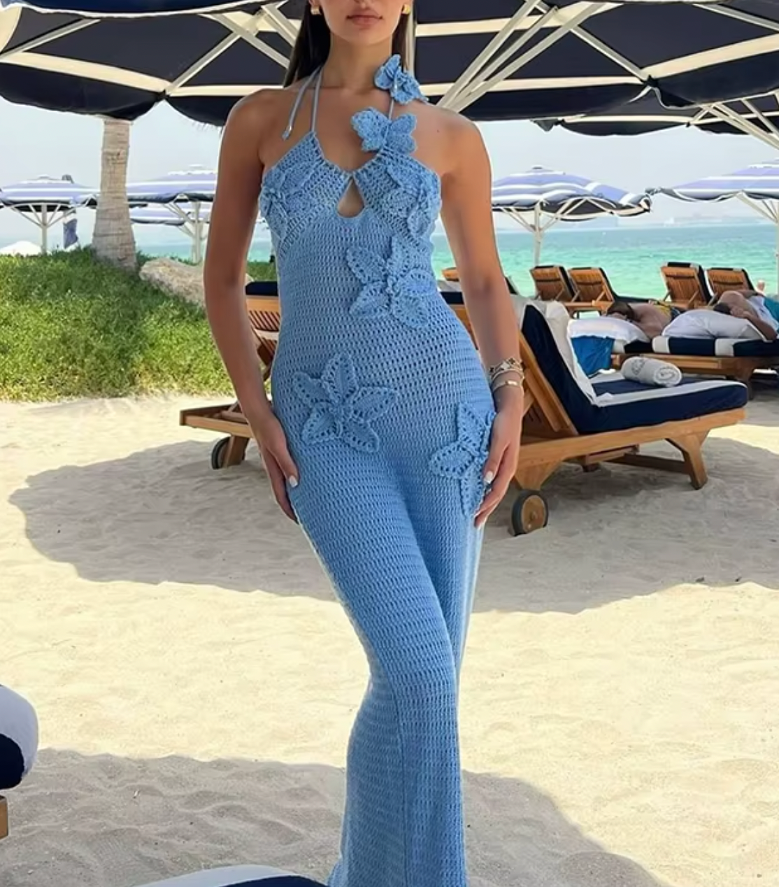 AMANDA FLORAL CROCHET DRESS - Seldom Seen Styles