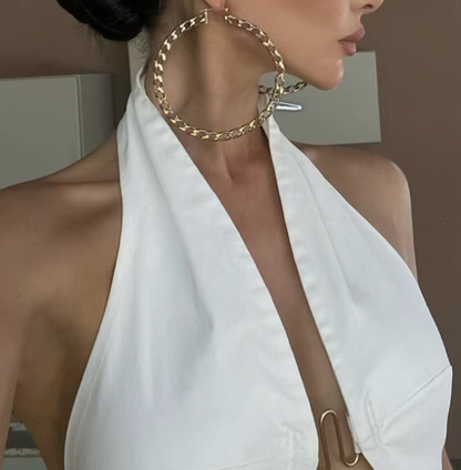 Haut court dos nu Lee