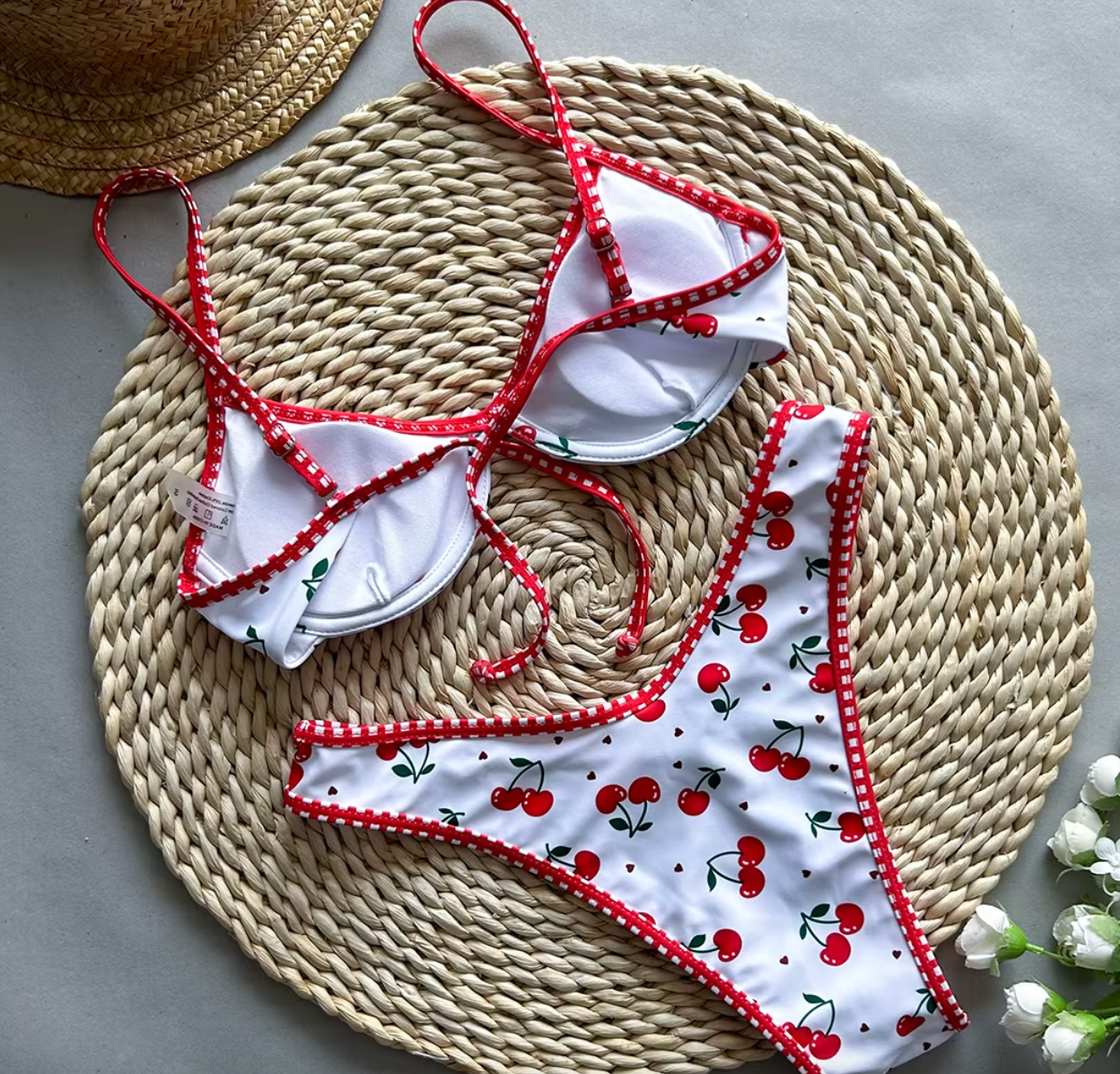 KELLY CHERRY COQUETTE BRAZILIAN BIKNI SET - Seldom Seen Styles