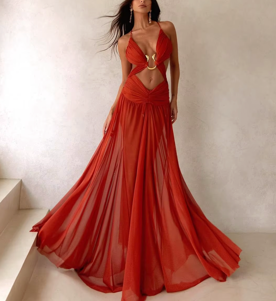 CHARLOTTE CHIFFON GODDESS DRESS - Seldom Seen Styles