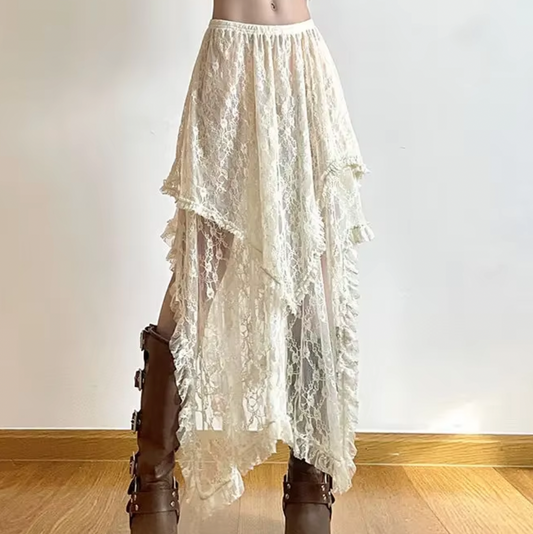 RACHEL LACE MAXI SKIRT - Seldom Seen Styles