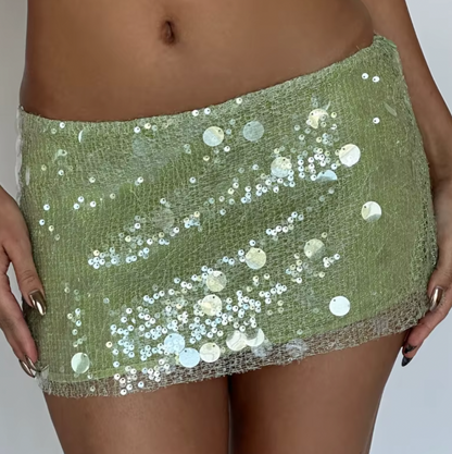 MINI-JUPE À PAILLETTES LUCIEN