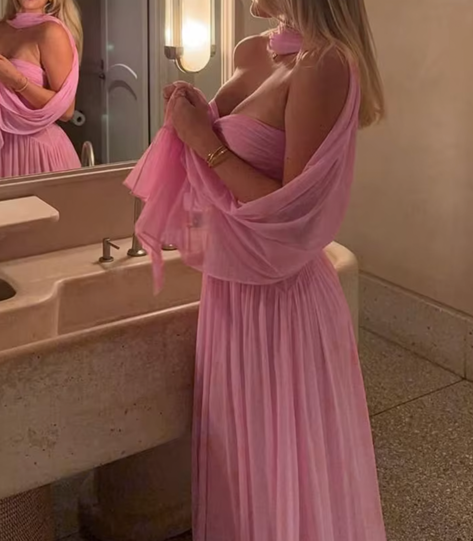 LAYLA STRAPLESS RUCHED DRESS - Seldom Seen Styles