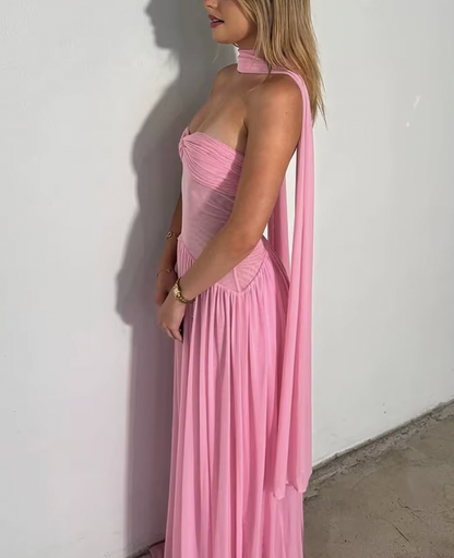 TRÄGERLOSES RÜSCHENKLEID „LAYLA“