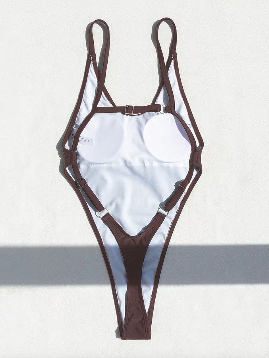 VESPER SEXY OPEN BACK MONOKINI SWIMSUIT - Seldom Seen Styles