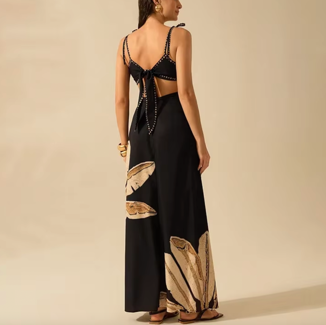 MARIA BLACK MAXI FLORAL DRESS - Seldom Seen Styles