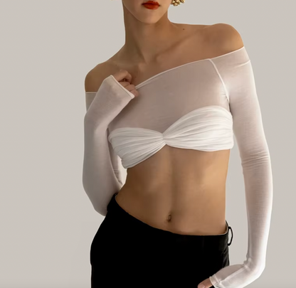 Haut court à manches longues LARA