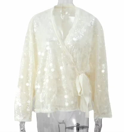 CARDIGAN À PAILLETTES LYRA