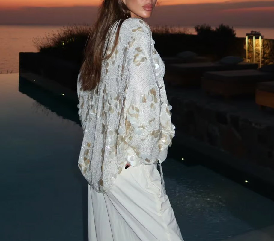 LYRA SEQUIN CARDIGAN TOP - Seldom Seen Styles