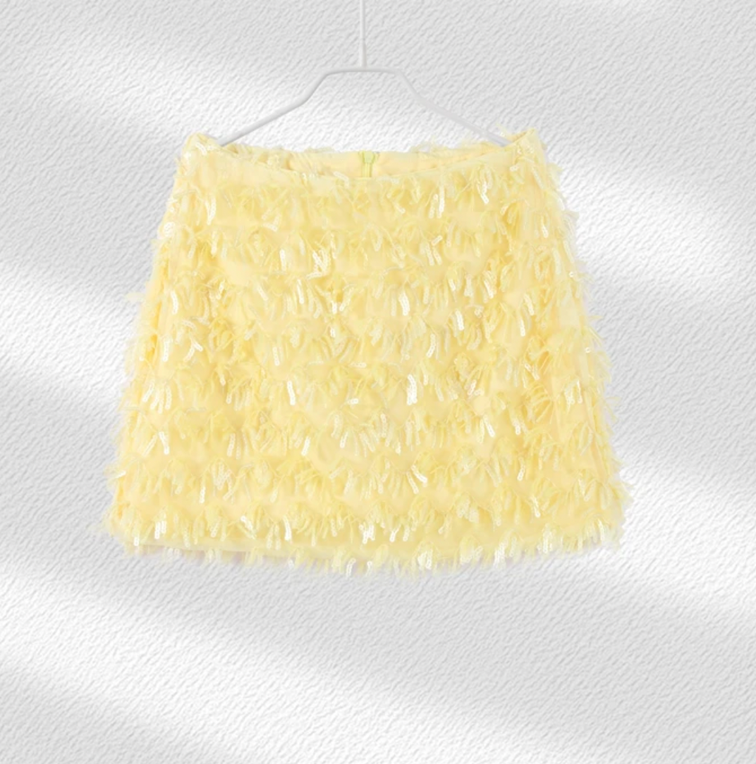 ROSS SEQUIN HALTER TOP & SKIRT SET - Seldom Seen Styles