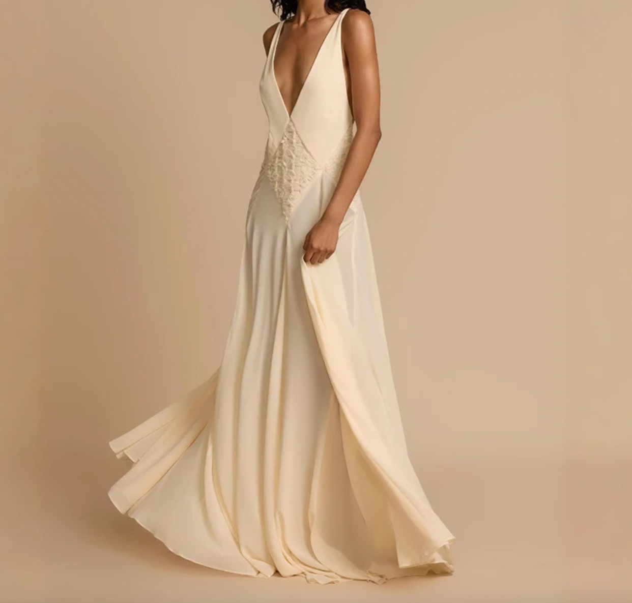 AZURA CHIFFON V NECK MAXI - Seldom Seen Styles