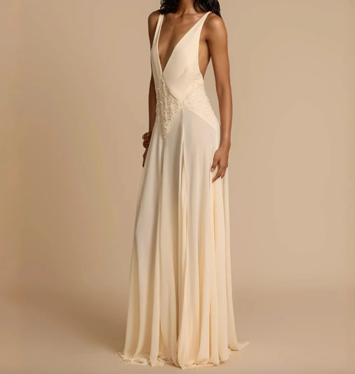 AZURA CHIFFON V NECK MAXI - Seldom Seen Styles