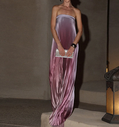 ROBE PLISSÉE SANS BUSTES SORA