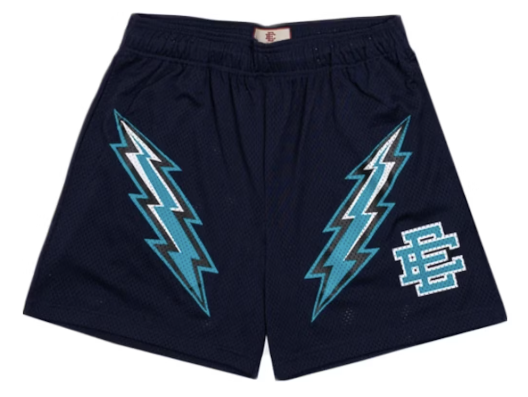 Eric Emanuel EE Basic Lightning Bolt Short Navy/Black/Teal - Seldom Seen Styles