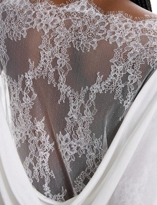 Women's Off Shoulder Top Lace Back Oversized Long Sleeve Casual Loose Fit Blouse - Seldom Seen Styles
