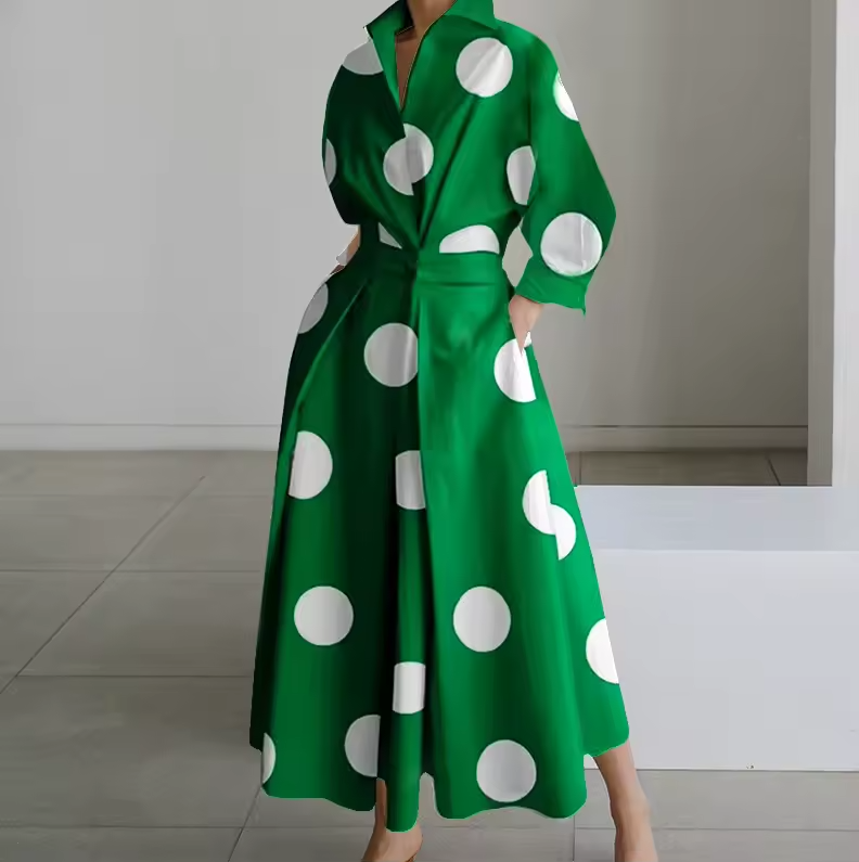 Elegant Button-Down Shirt Dress with Cinched Waist - Seldom Seen Styles